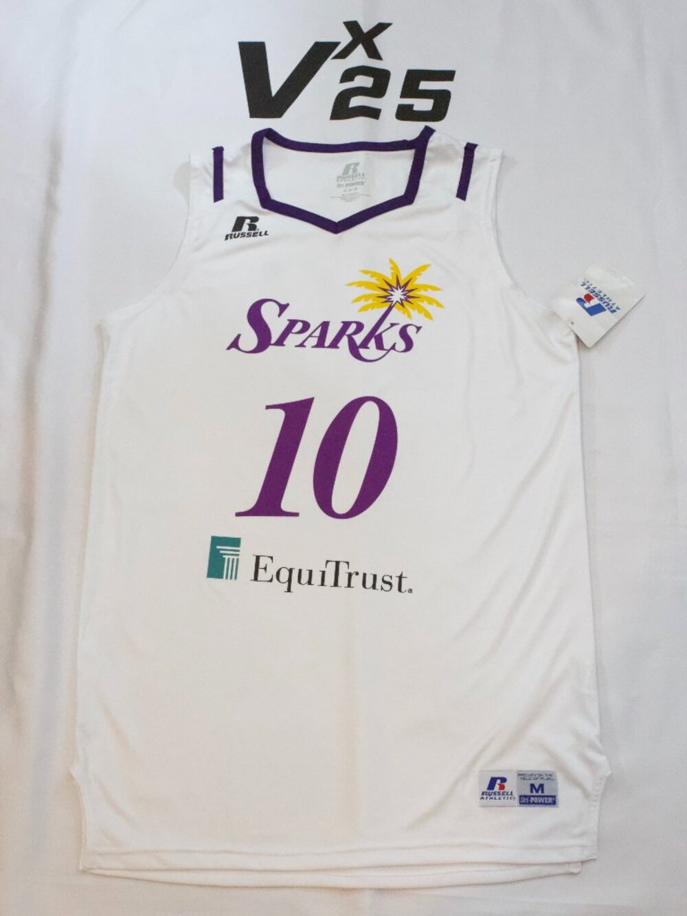 NEW Men's Los Angeles Sparks Kelsey Plum #10 White Jersey Size Medium